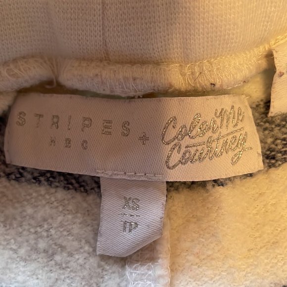 Hudson's Bay Company x Color Me Courtney Multi Stripe Cotton Sweatpants - Picture 3 of 3